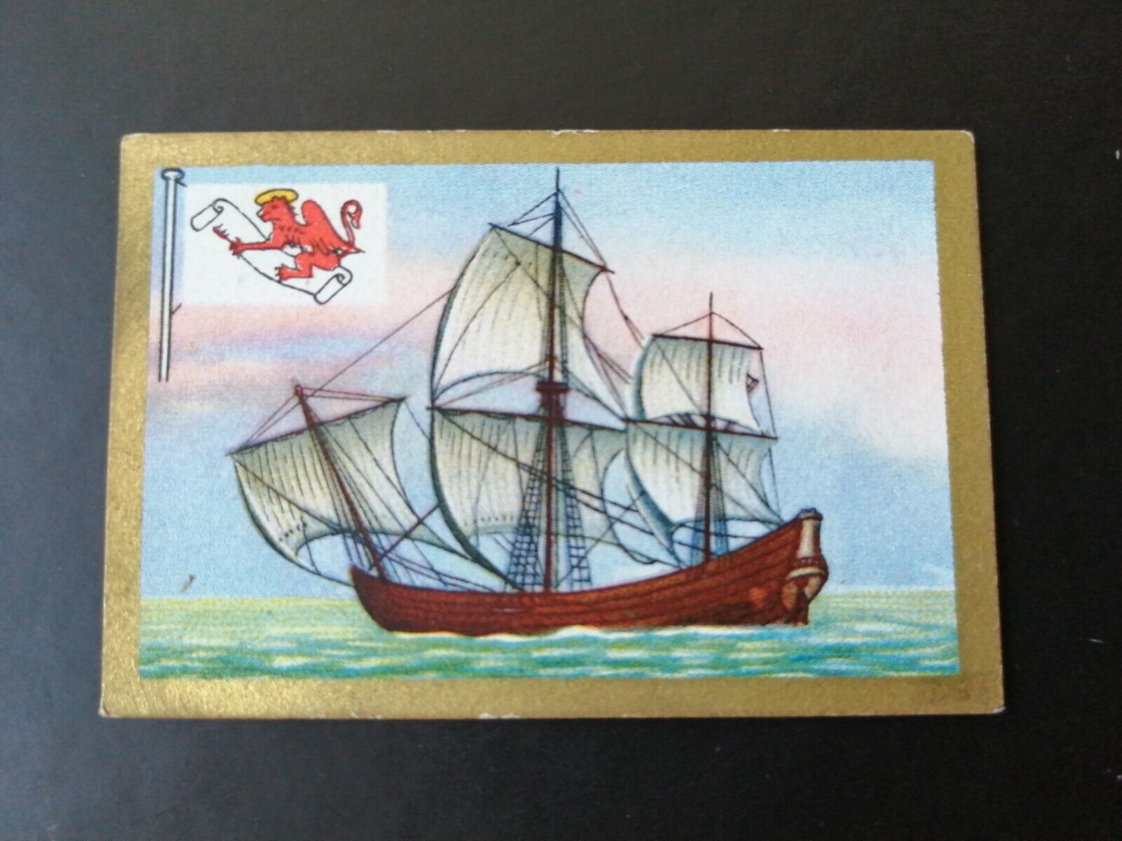 German SABA tobacco ship trading card 1931-33No 3 Venezianische GaleereItaly