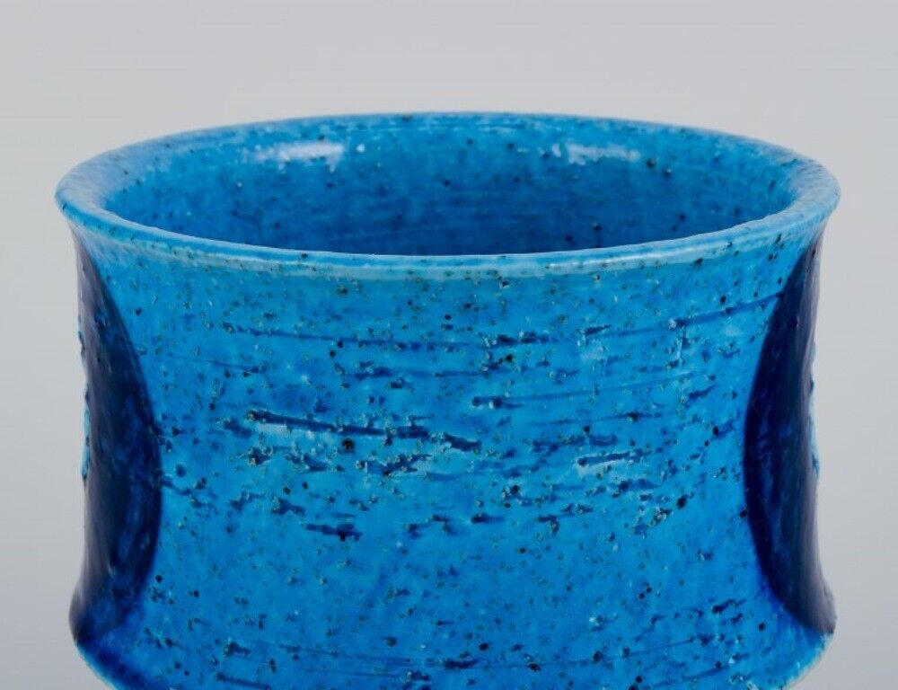 Inger Persson for Rörstrand Atelje Ceramic vase with blue-toned glaze