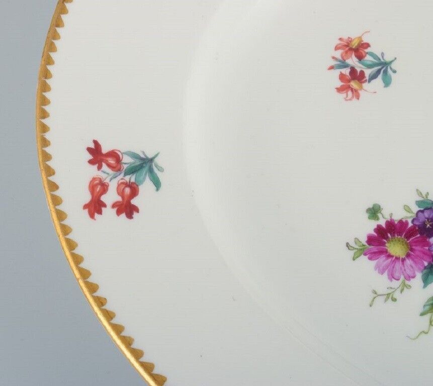 BG Bing  Grondahl Saxon flower Large serving dish decorated with flowers