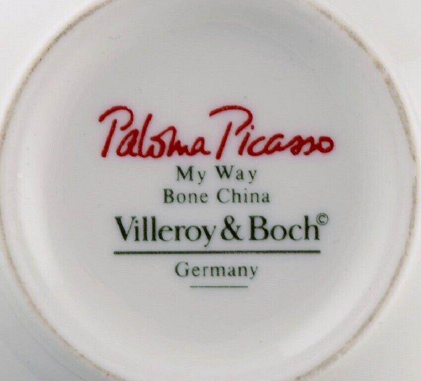 Paloma Picasso for Villeroy  Boch "My way" porcelain sugar / cream set