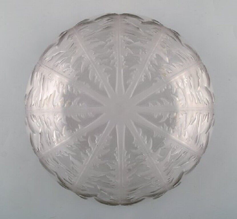 Early René Lalique Art Deco "Pissenlit" bowl in clear art glass