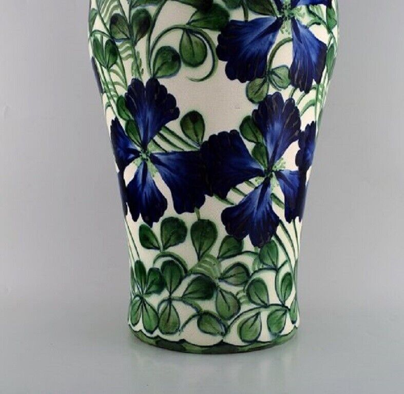 Early colossal Alumina vase in faience Early 20th century