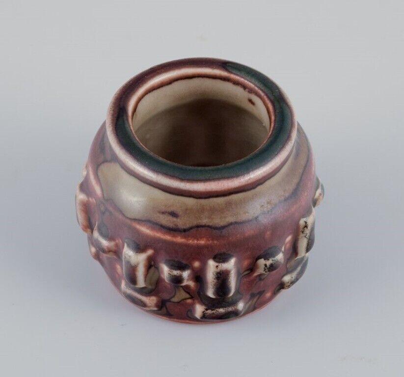 Jørgen Mogensen for Royal Copenhagen Miniature ceramic vase in sung glaze