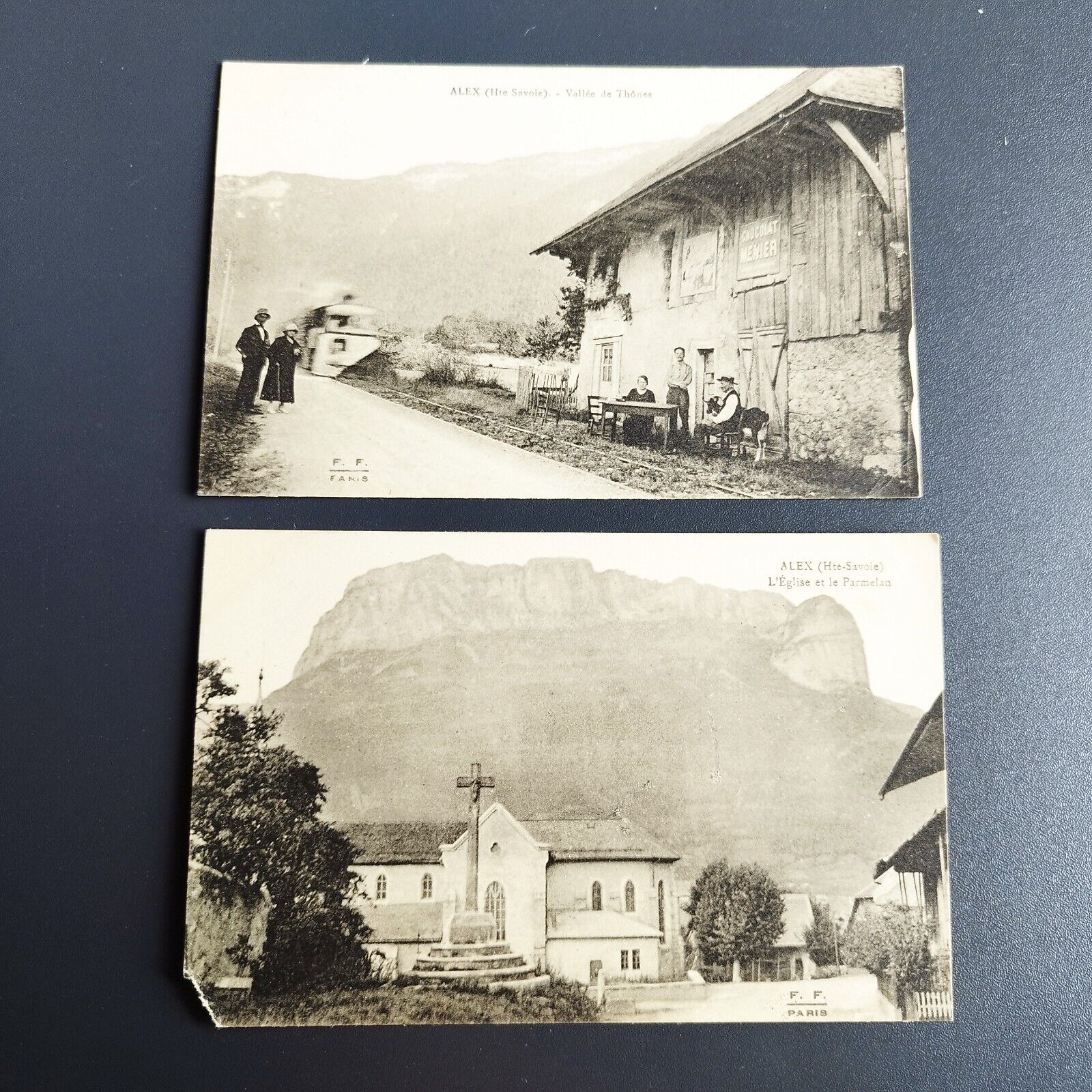 France 2 vintage postcards Alex Haute-Savoie