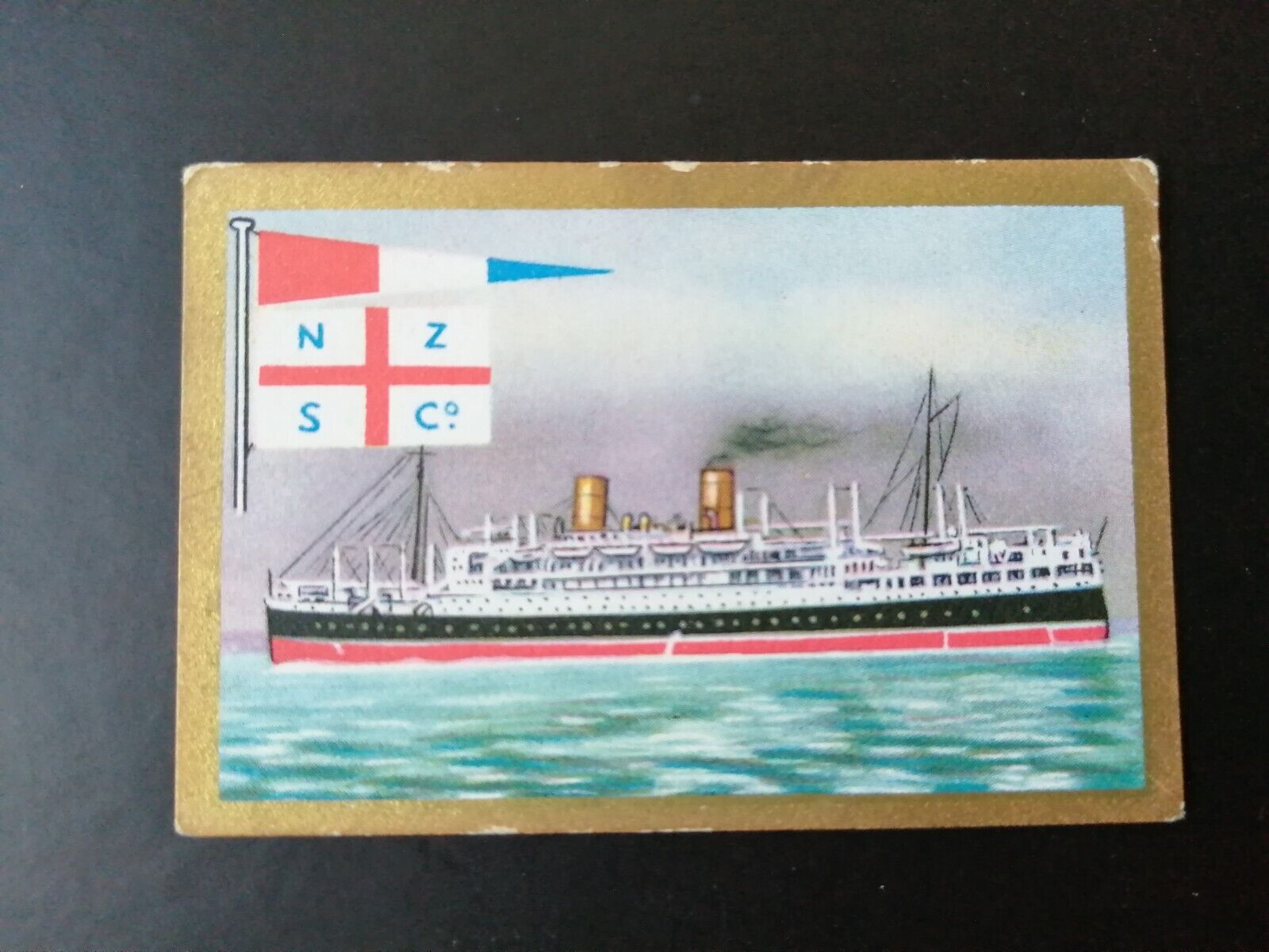 German SABA tobacco ship trading card 1931-33No 66 " Rangitiki" London