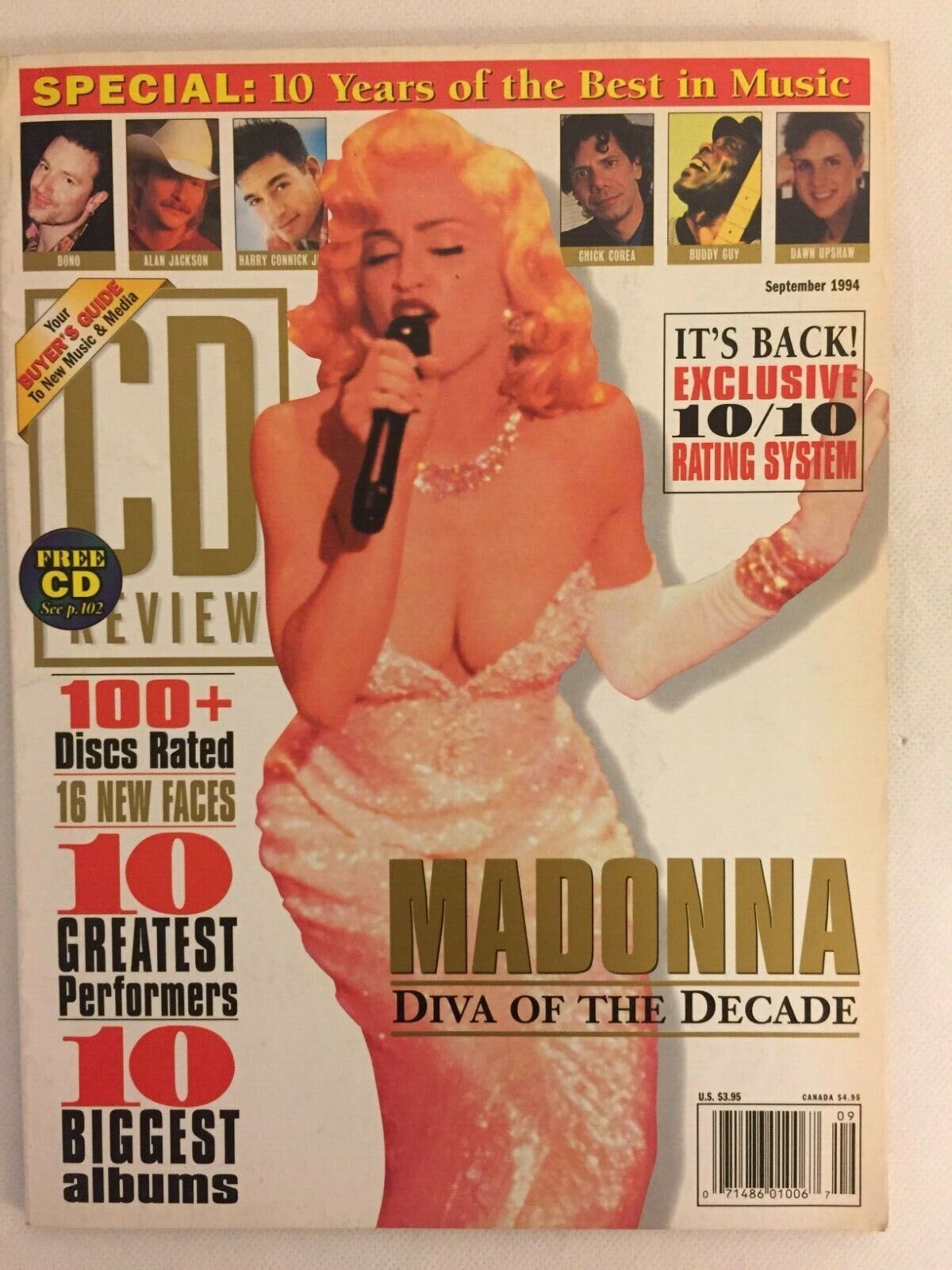 Madonna Vintage CD Review Magazine September 1994 Original Good Condition