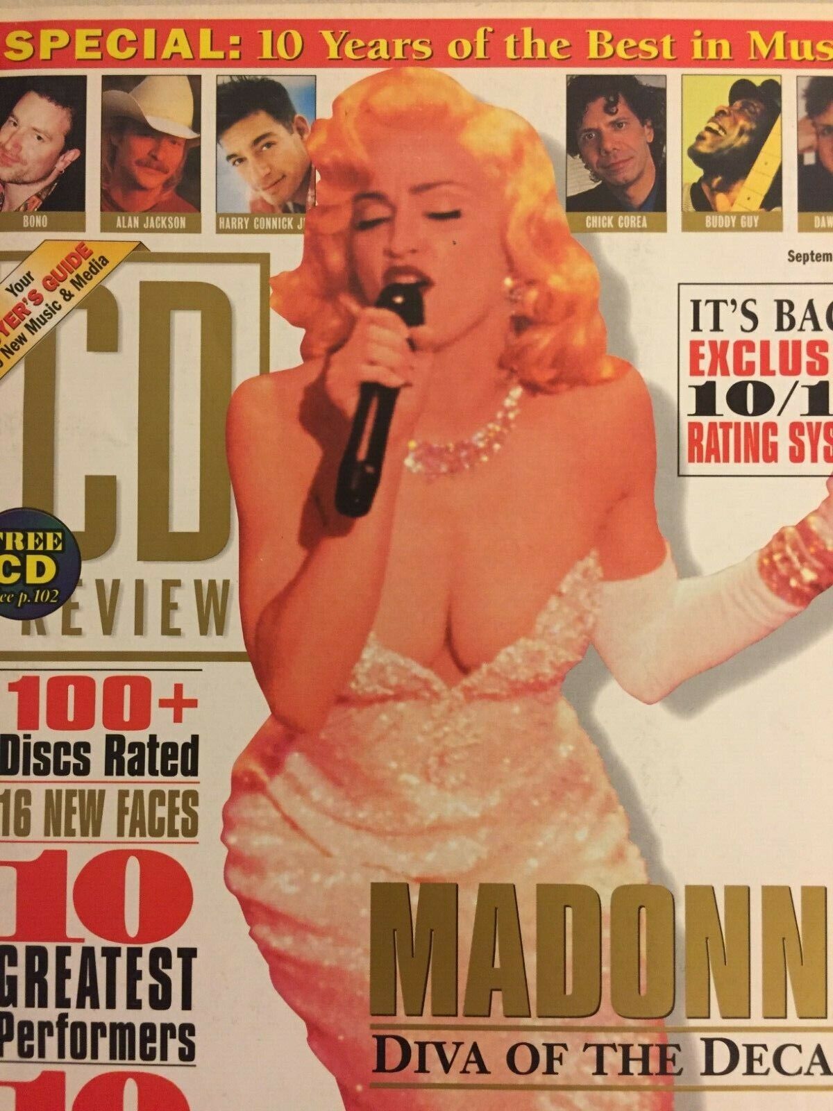 Madonna Vintage CD Review Magazine September 1994 Original Good Condition