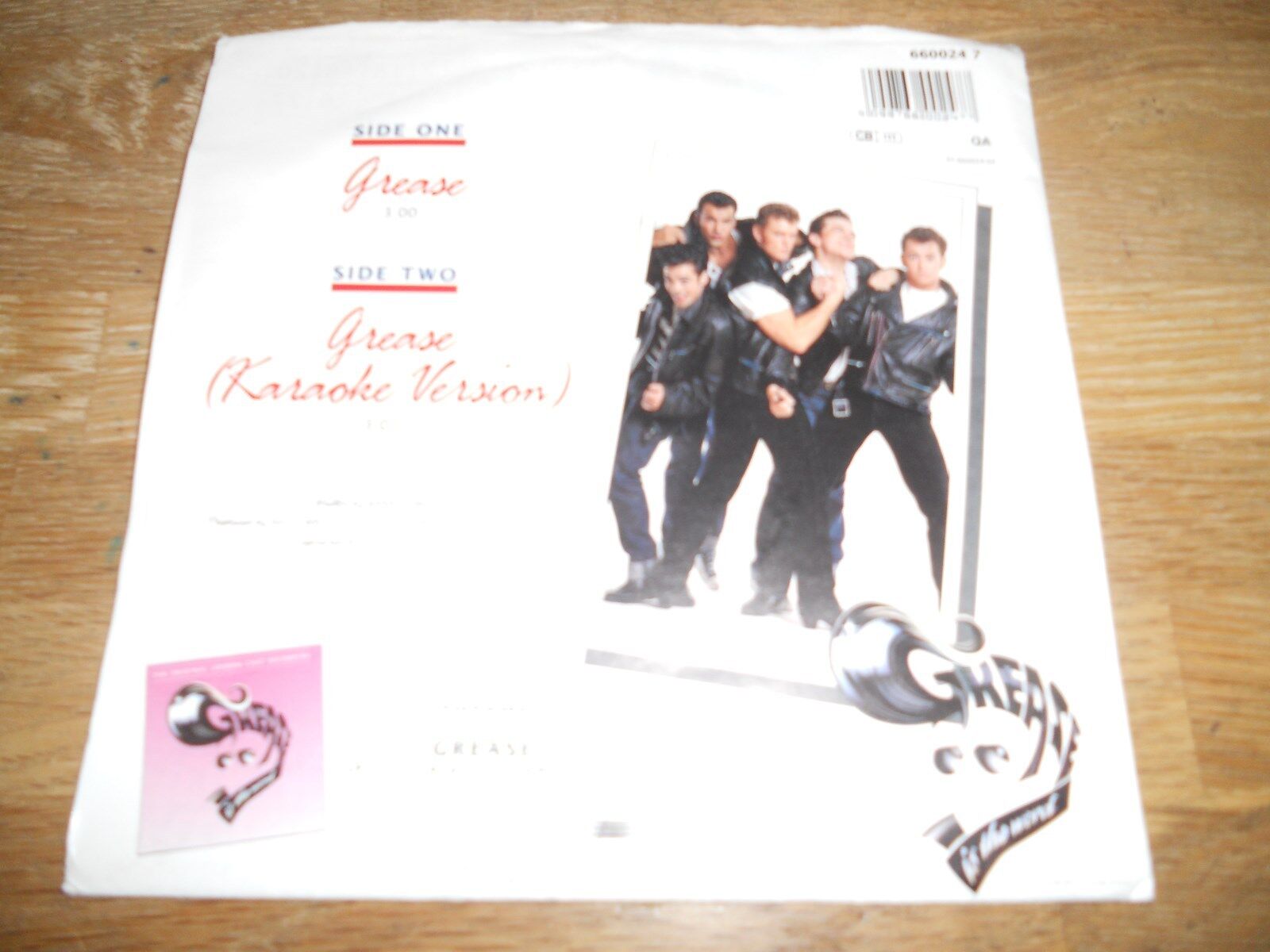 CRAIG MCLACHLAN "GREASE" WITH CALENDAR POSTER 7" SINGLE USED 1993 EPIC RECORDS**