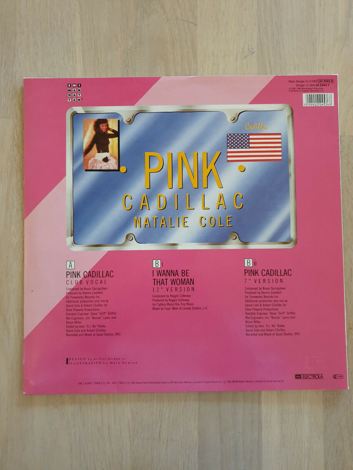 Natalie Cole – Pink Cadillac - 12" Maxi 1988 Vinyl