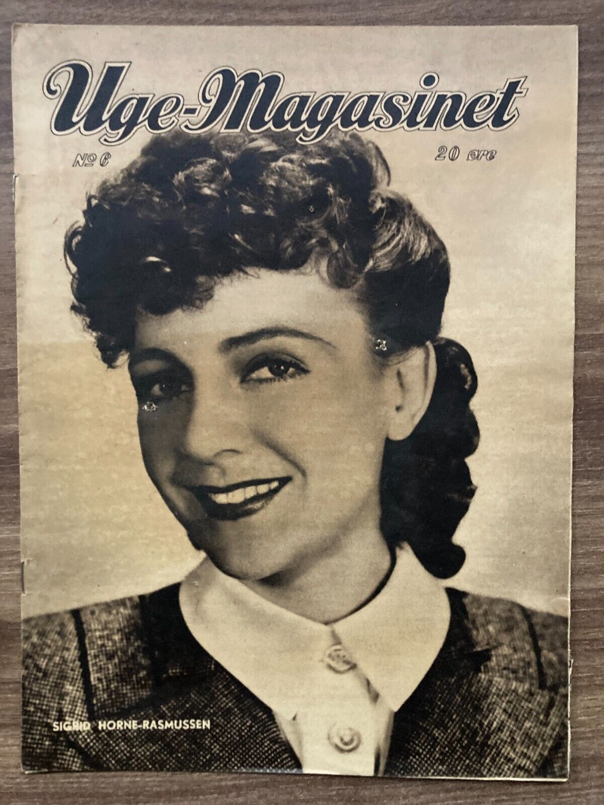 Sigrid Horne-Rasmussen 1940s Complete Antique Danish Magazine "Uge-Magasinet"