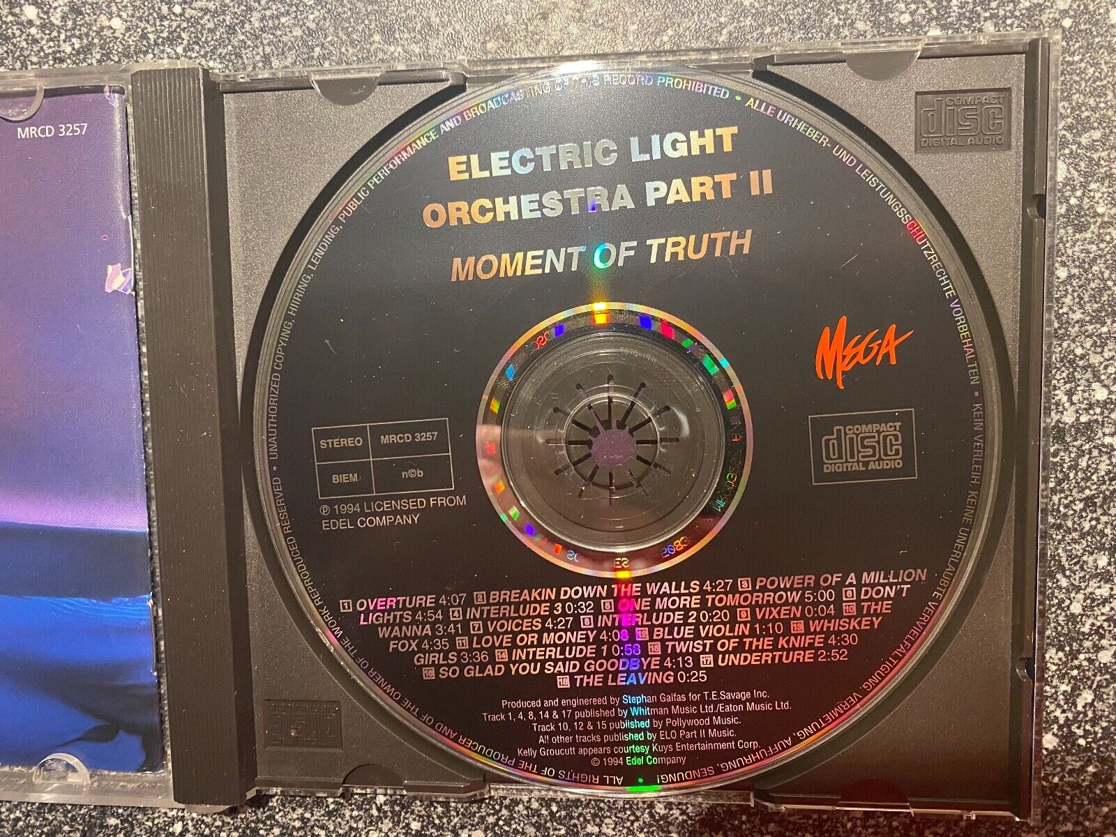 ELECTRIC LIGHT ORCHESTRA / ELO "PART II" 1994 CD 18 TRACK MEGA RECORDS NCB CD