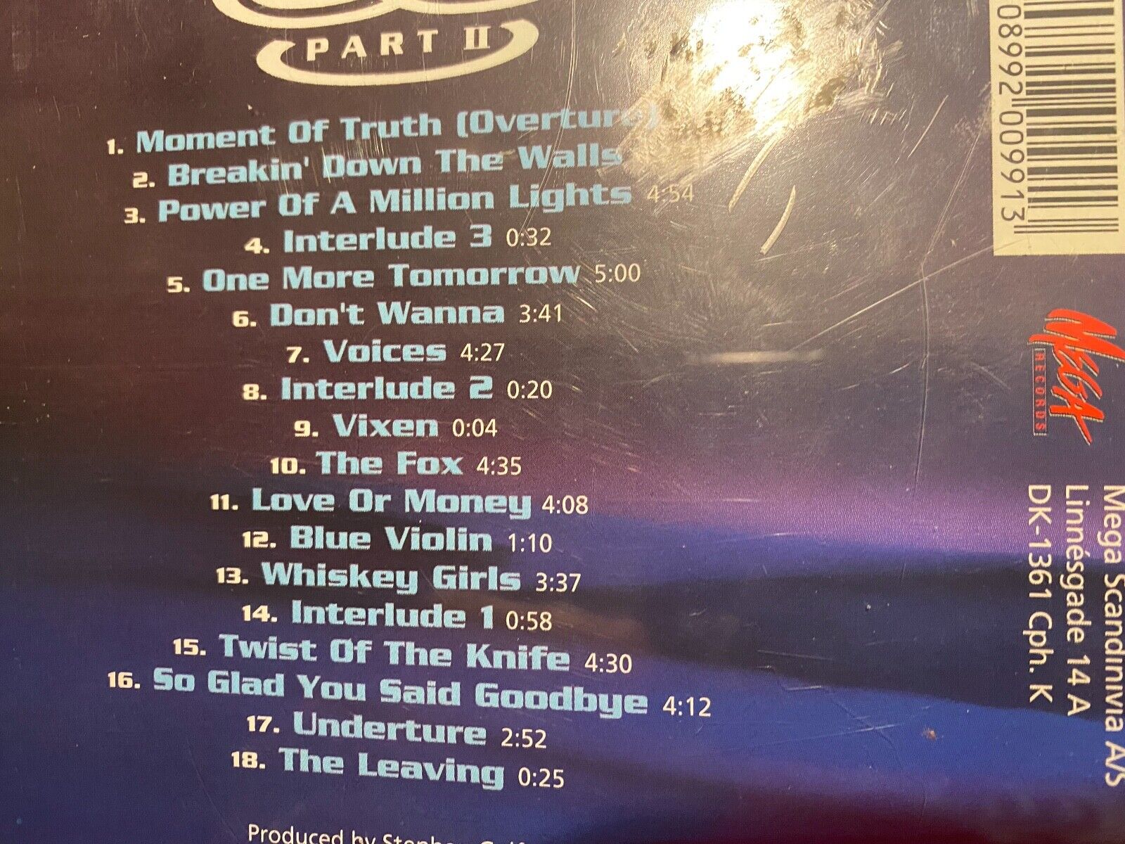 ELECTRIC LIGHT ORCHESTRA / ELO "PART II" 1994 CD 18 TRACK MEGA RECORDS NCB CD