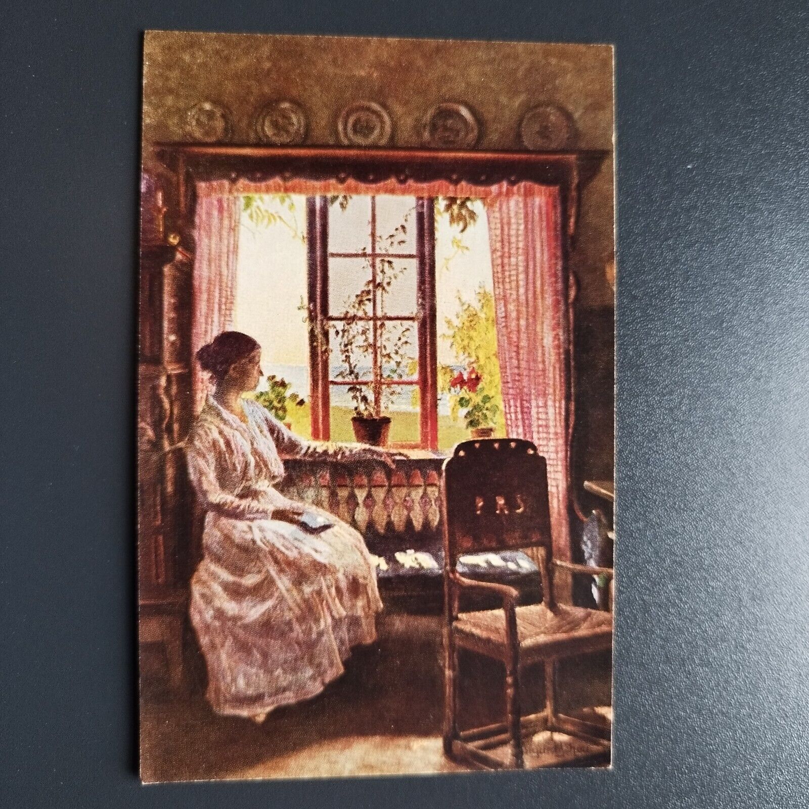 Denmark Painting by Sigurd Schou : In the Afternoon-Light ca 1920