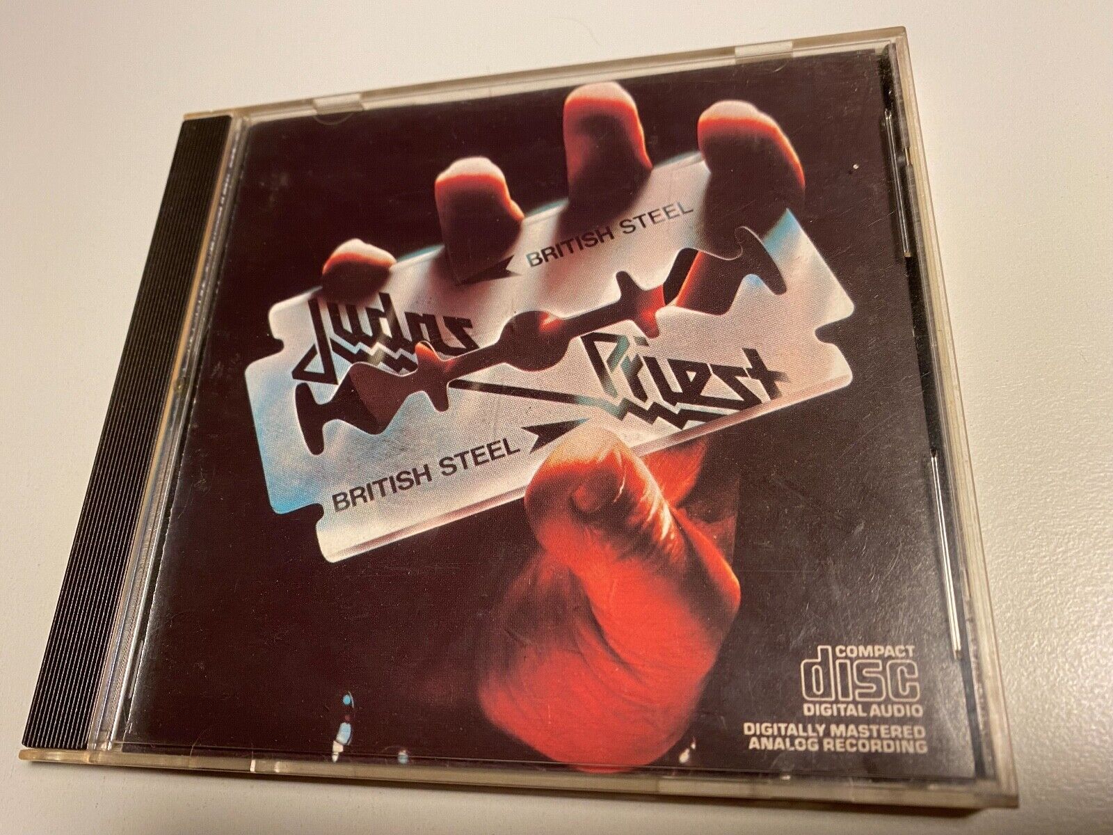 JUDAS PRIEST "BRITISH STEEL" 1980 CD ALBUM 9 TRACK US PRESS COLUMBIA RECORDS RAR