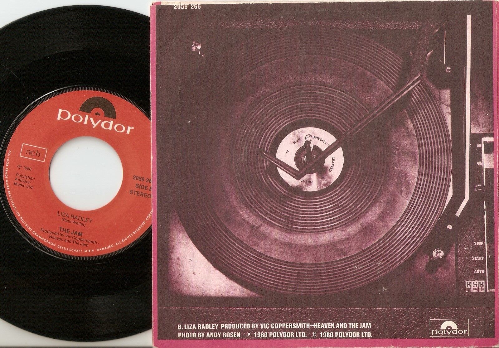 THE JAM START!  LIZA RADLEY NORWEGIAN 45+PS `80 MOD REVIVAL WELLER THE JOLT WHO