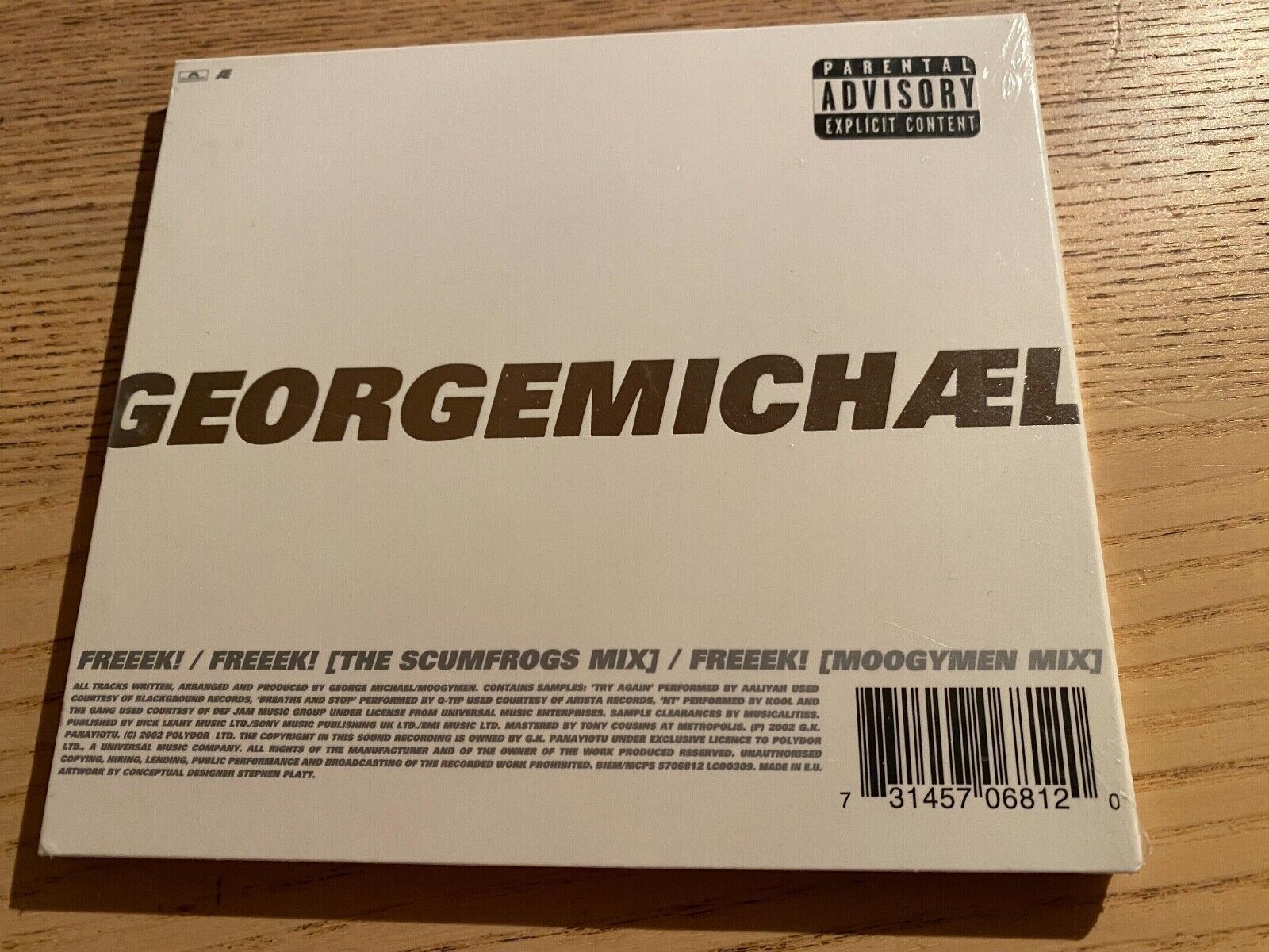 GEORGE MICHAEL "FREEEK!" POLYDOR RECORDS 3 REMIXED TRACK CDSINGLE DIGIPAK SEALED