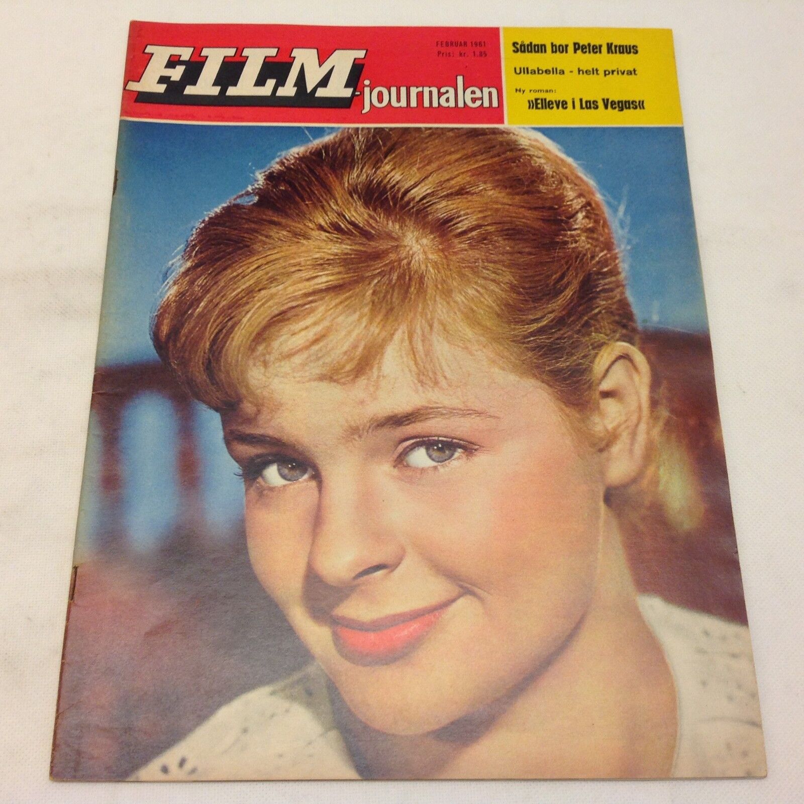 Sabine Sinjen On Front Cover Vtg Original 1961 Danish Magazine "Film-Journalen"