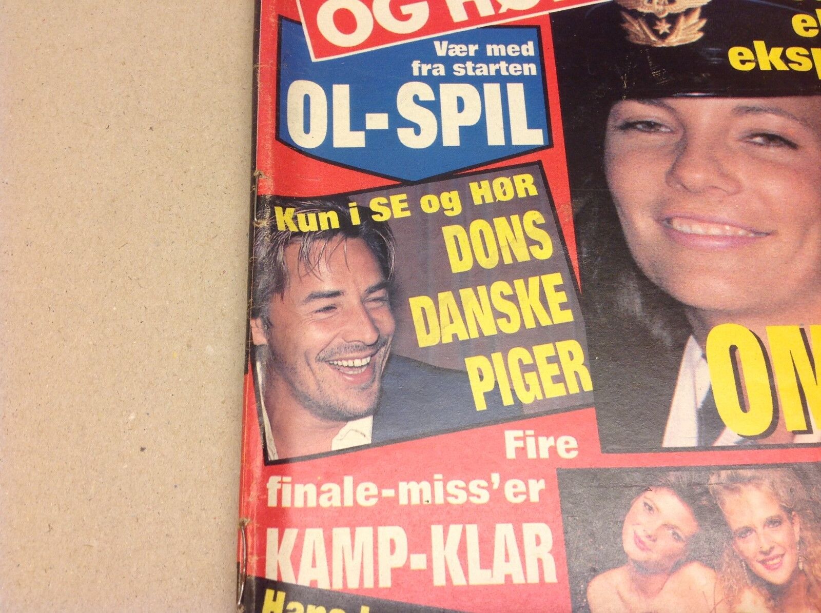 Don Johnson Miami Vice Copenhagen Visit Vtg Danish Magazine 1988 "Se og Hoer"