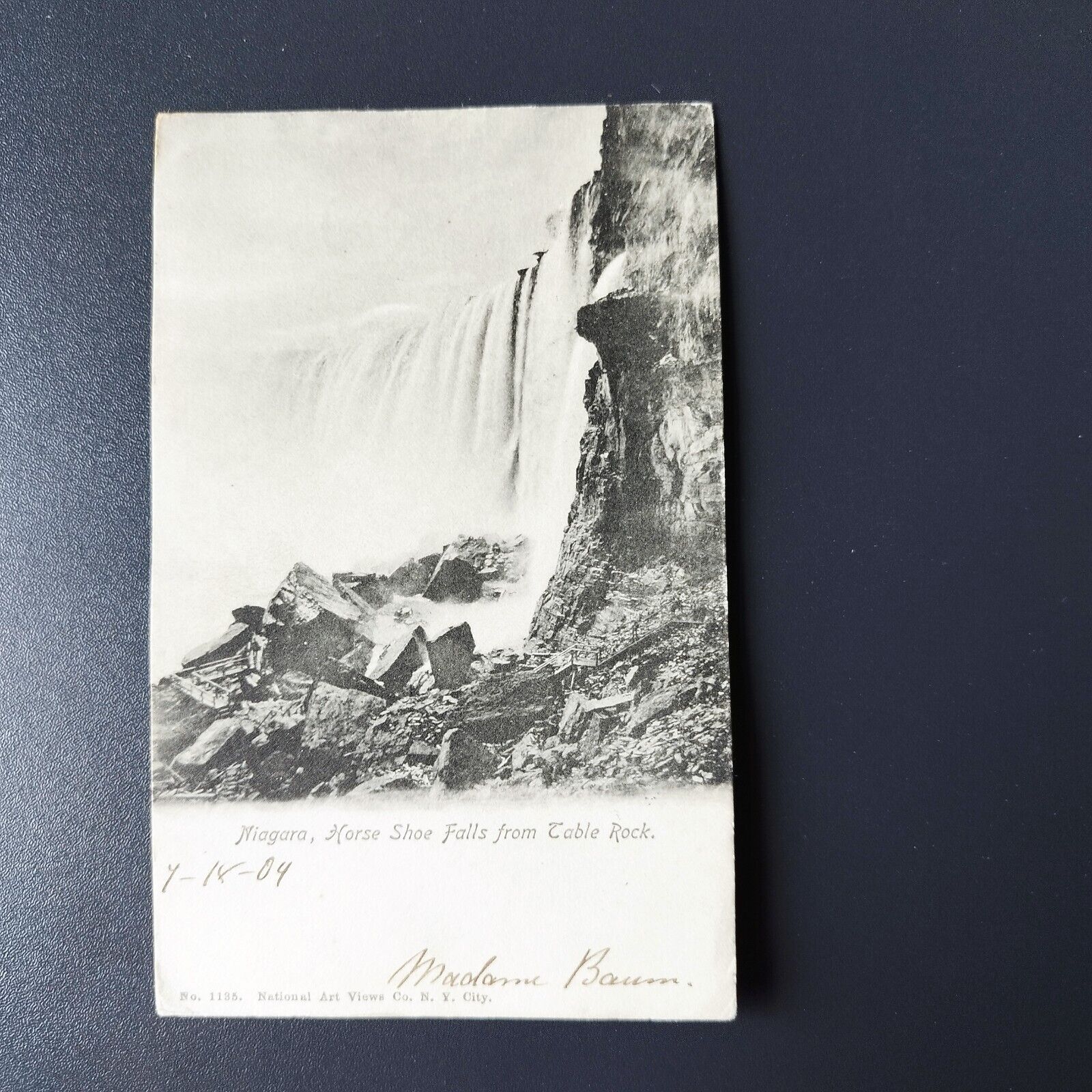 NY Niagara Falls Horse Shoe Falls from Table Rock 1904