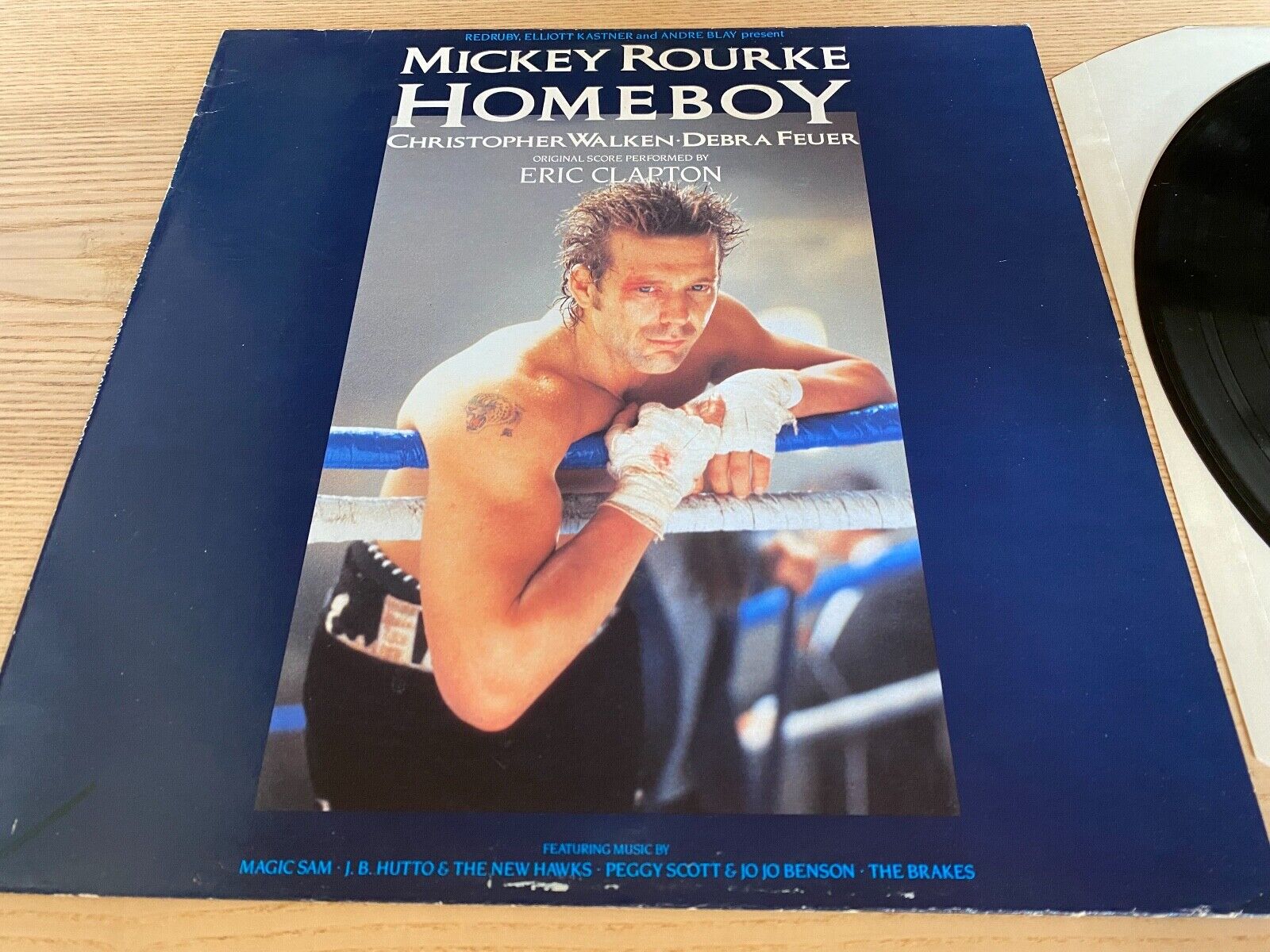 "HOMEBOY" ORIGINAL MOTION PCTURE SOUNDTRACK 1989 14 TRACK UK VIRGIN ERIC CLAPTON