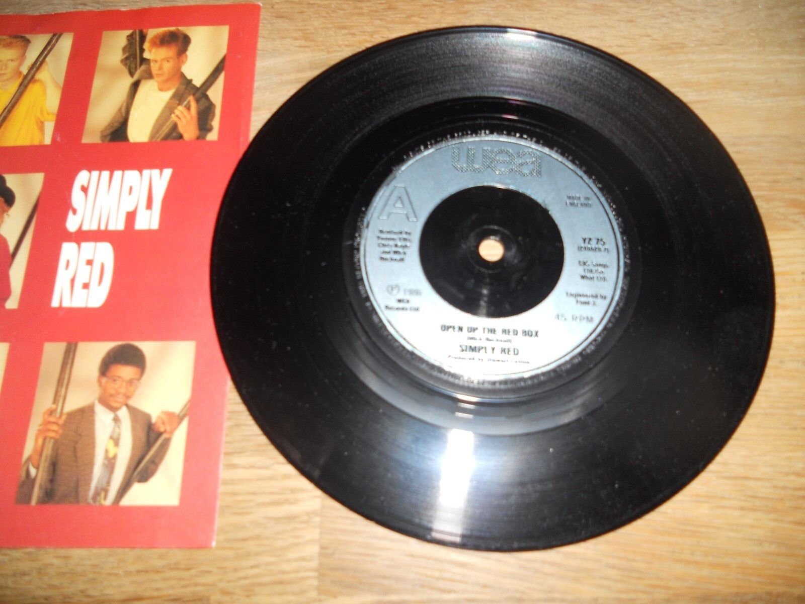 SIMPLY RED "OPEN UP THE RED BOX" REMIX "LOOK AT YOU NOW" 1986 WEA UK VINYL RARE