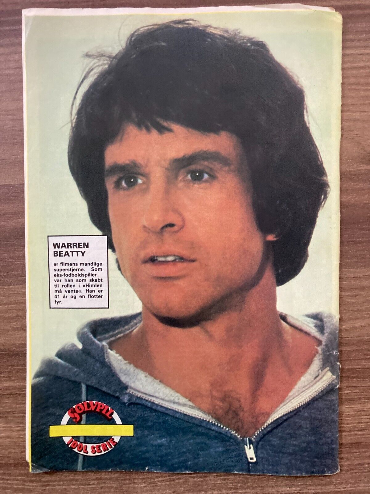 Warren Beatty on the Back Cover Danish Magazine/Comic SØLVPIL 1978 17x25cm