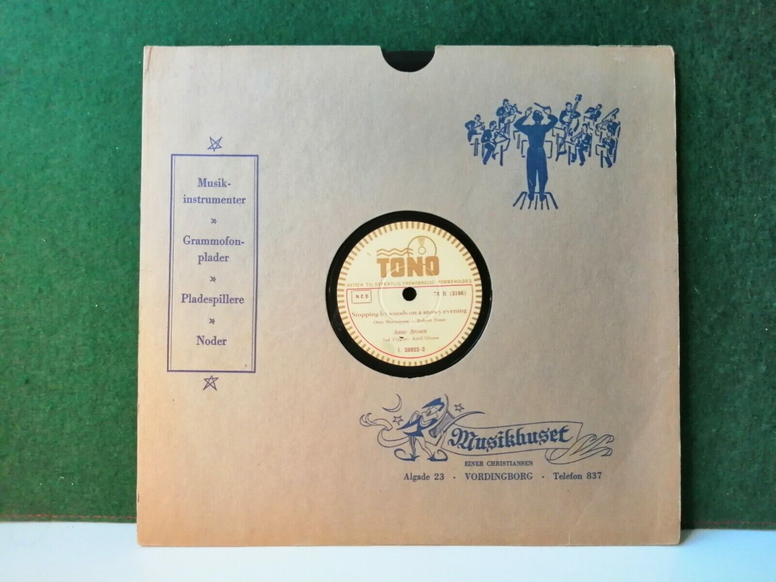 78 RPM ANNE BROWNShopping by woods on a snowing evening/Adventures of Isabel