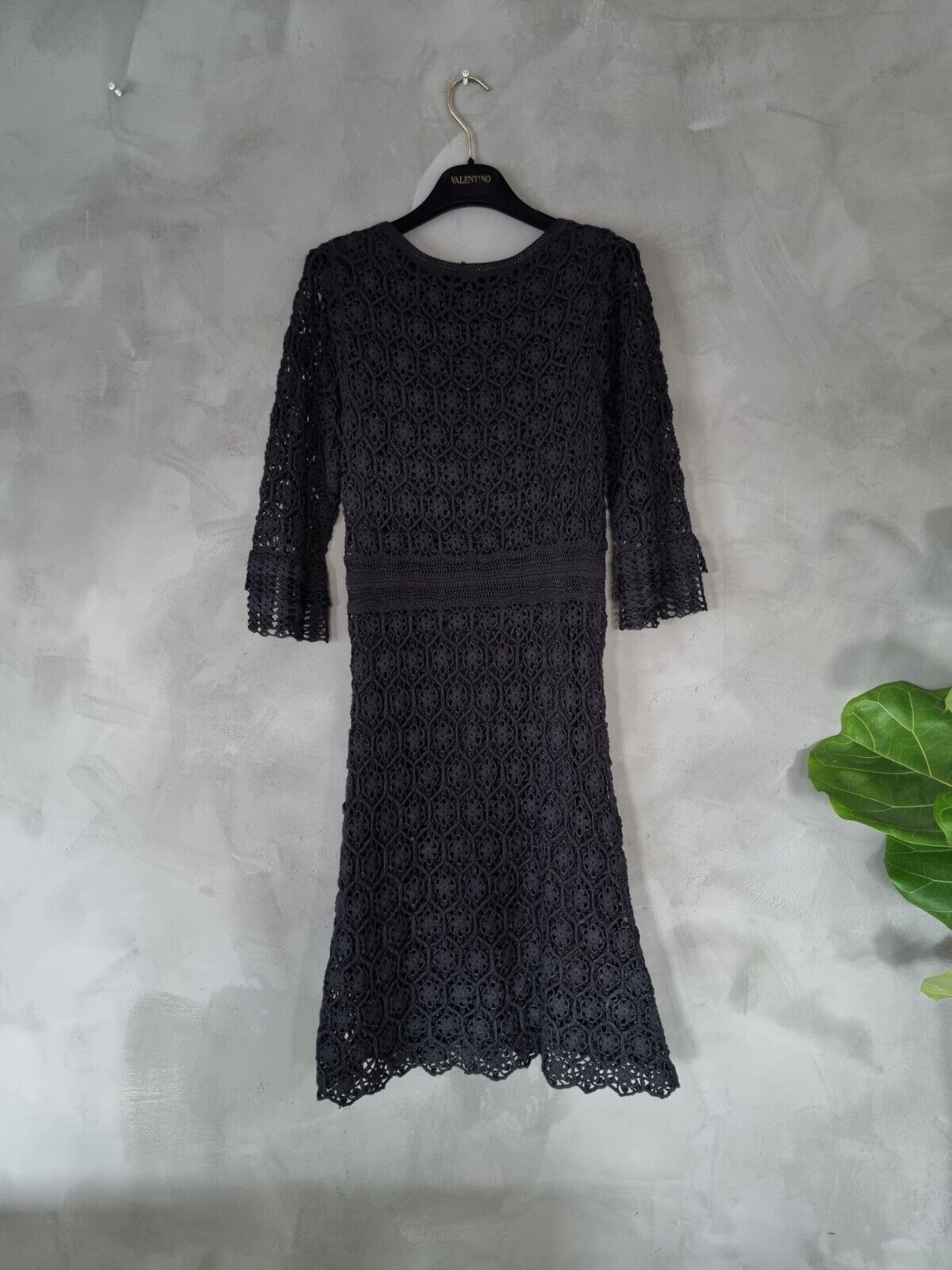 **Karen Millen** Black Hook Dress Size 2 DE36