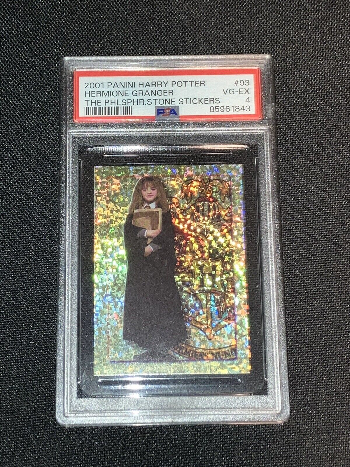 2001 PANINI HARRY POTTER  THE PHILOSOPHERS'S STONE STICKER HERMIONE PSA 4 💥