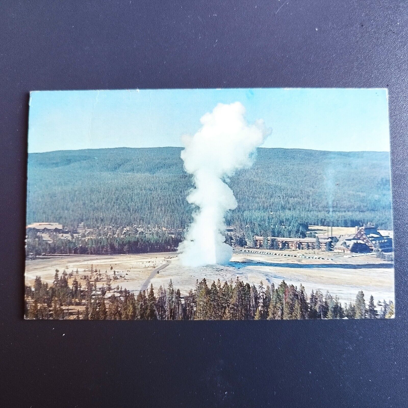 Wyoming Yellowstone National Park Old Faithful Geyser - Posted 1965