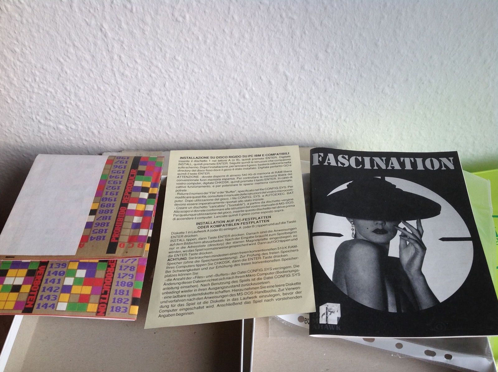 Fascination Tomahawk PC Big Box Floppy ITA Italian Version VERY RARE