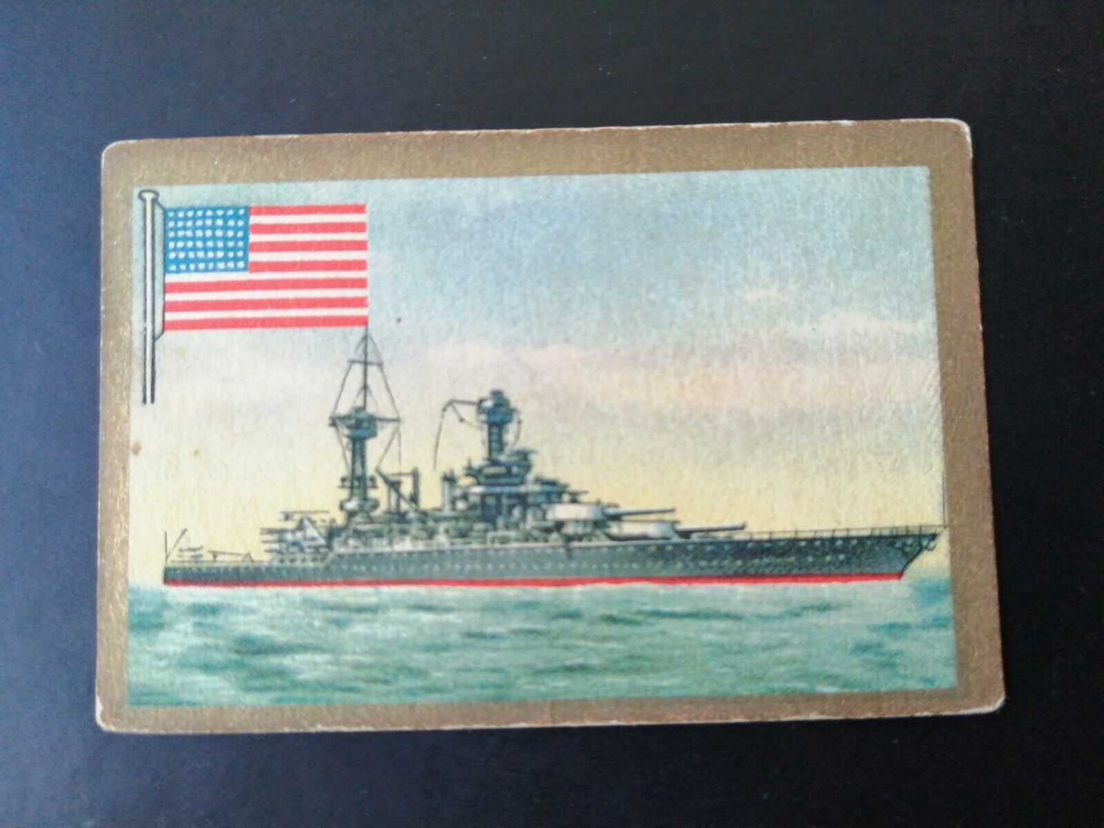 German SABA tobacco ship trading card 1931-33No 152 "West-Virginia"  USA