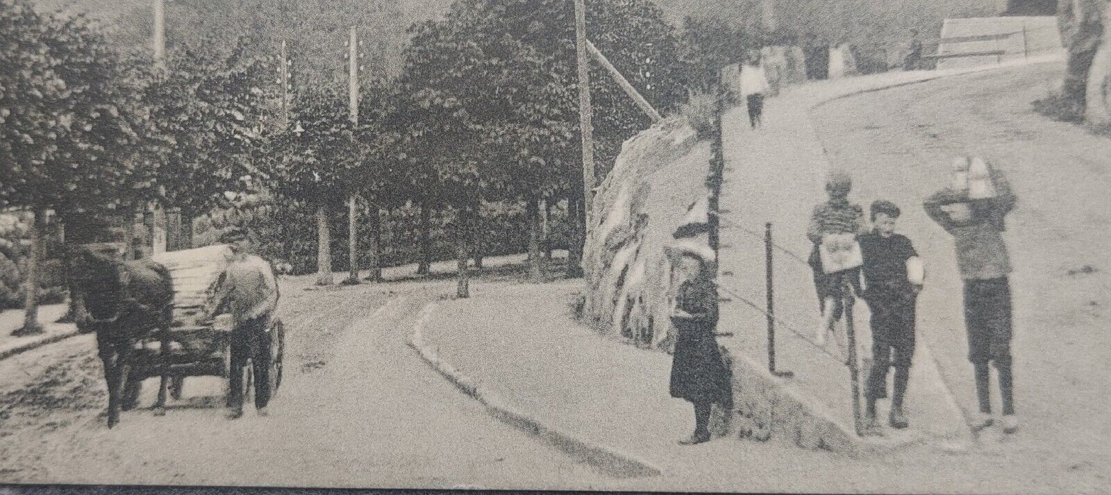 Old postcard: Street motif from Narvik Norway Mailed to Denmark 1912 pok1294