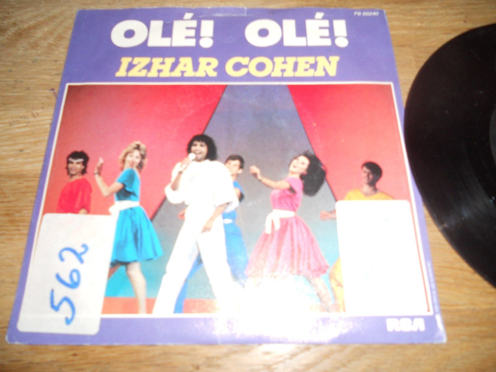 IZHAR COHEN "OLÉ! OLÉ" NCB RARE SWEDISH VINYL SINGLE SCANDINAVIAN PRESSING 1985*