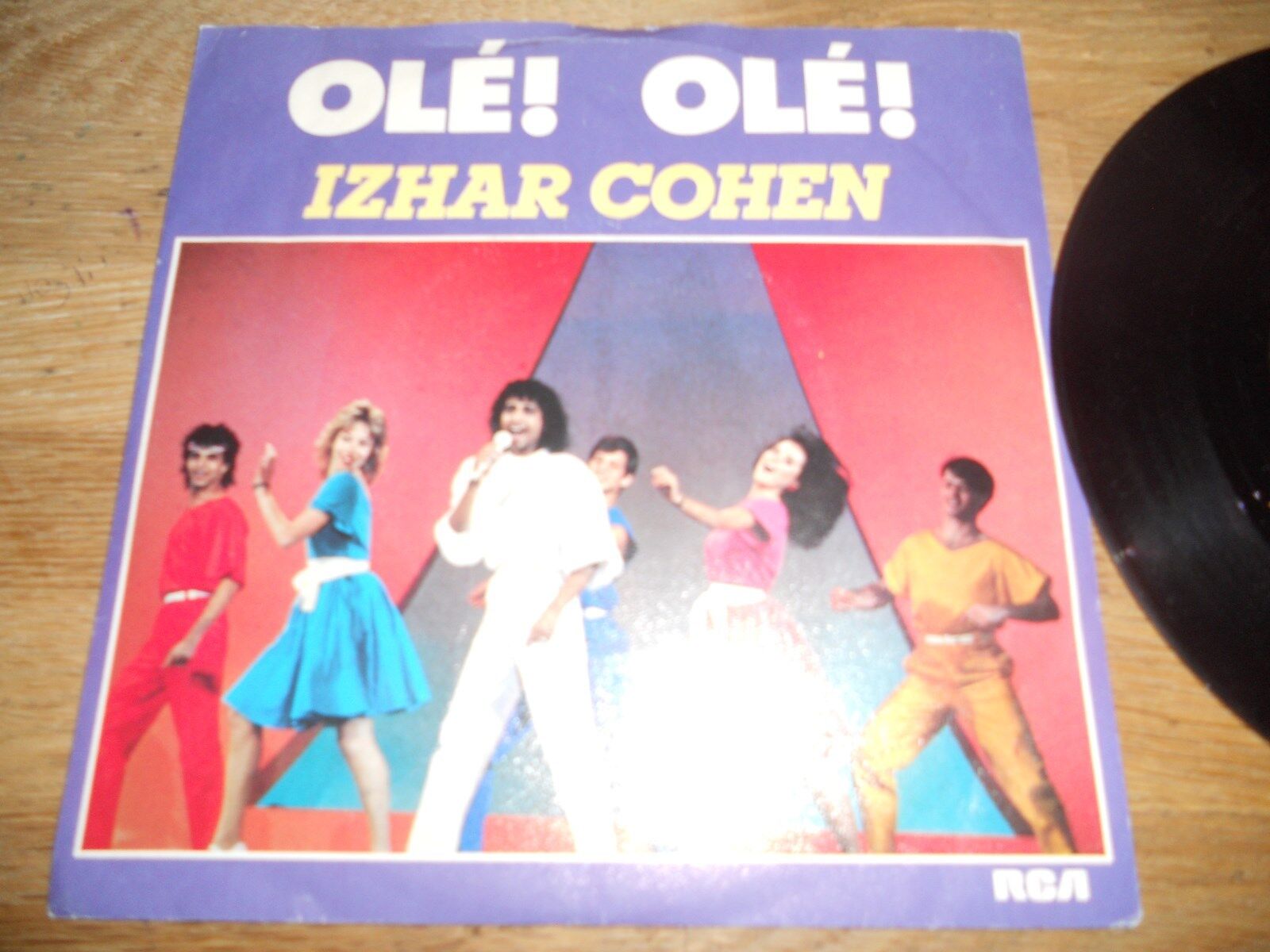 IZHAR COHEN "OLÉ! OLÉ" NCB RARE SWEDISH VINYL SINGLE SCANDINAVIAN PRESSING 1985*