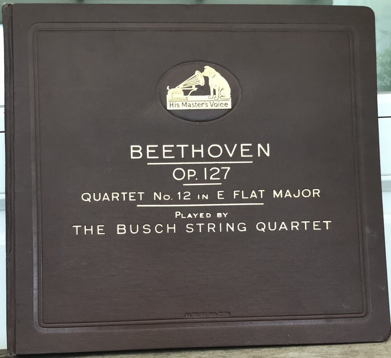 Busch SQ Beethoven (Quartet op 127) HMV DB 8230-4 (5) NM(-) original album