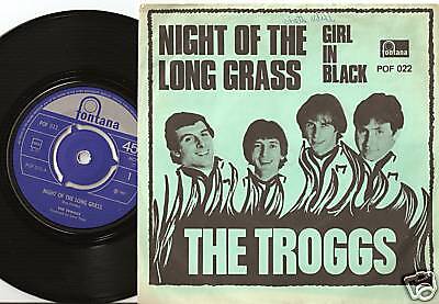 THE TROGGS LONG GRASS  GIRL IN BLACK DANISH NORWAY 45+PS 1967 MOD FREAKBEAT