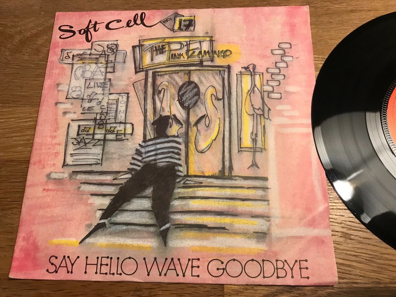 SOFT CELL "SAY HELLO WAVE GOODBYE / BEDSITTER" 1982  SACEM MADE IN FRANCE RARE**