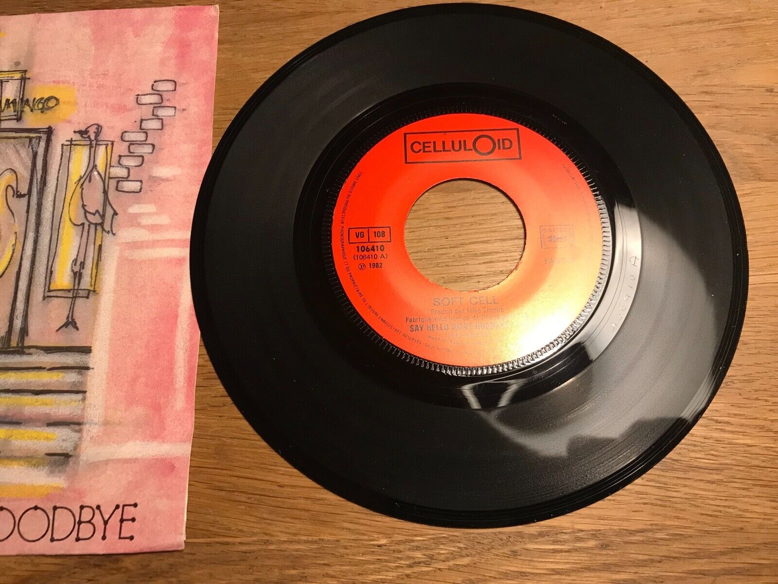 SOFT CELL "SAY HELLO WAVE GOODBYE / BEDSITTER" 1982  SACEM MADE IN FRANCE RARE**