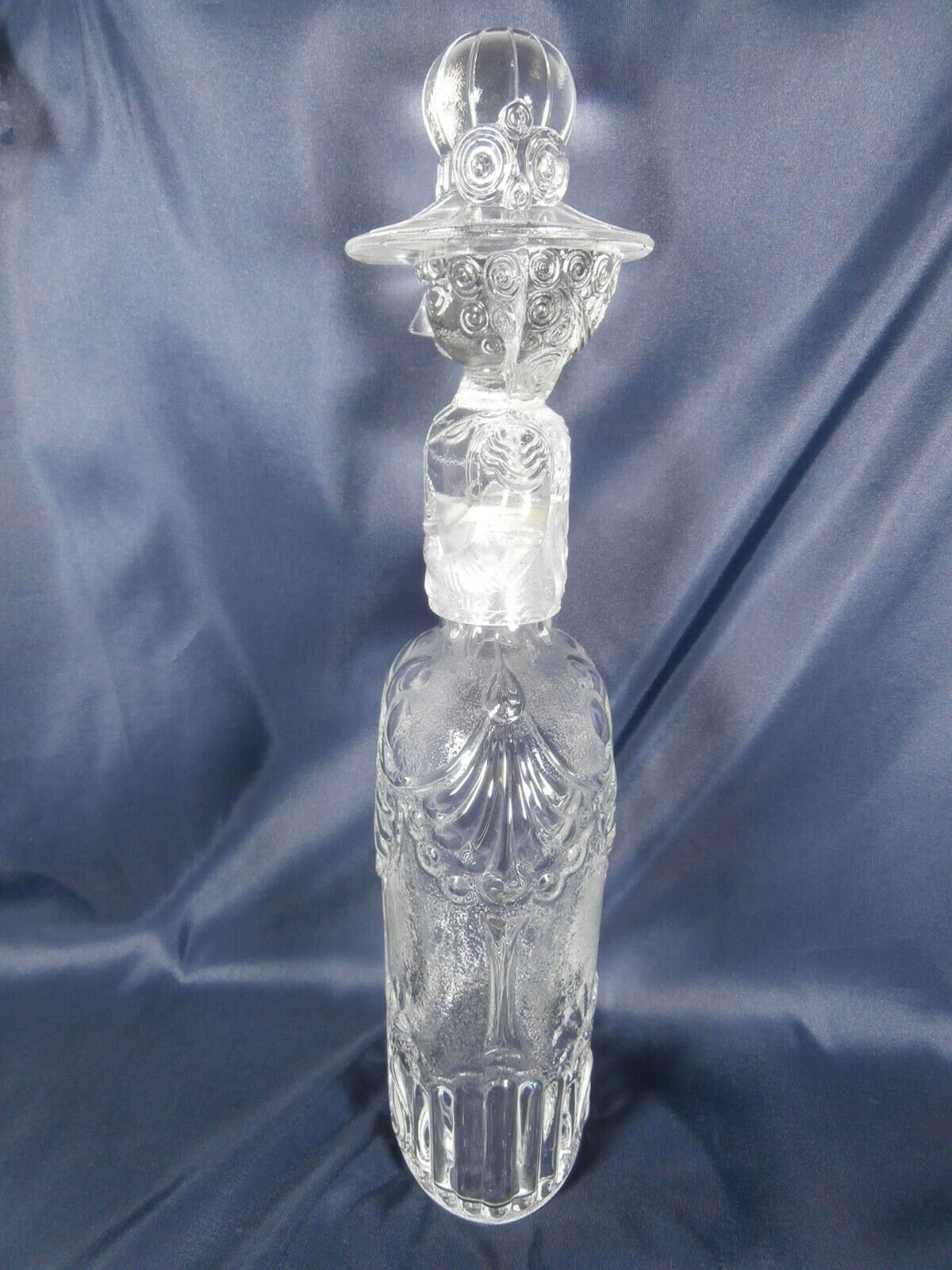 💥 Rosenthal Decanter + Stopper Crystal Glass Bjorn Wiinblad Lady in nice dress