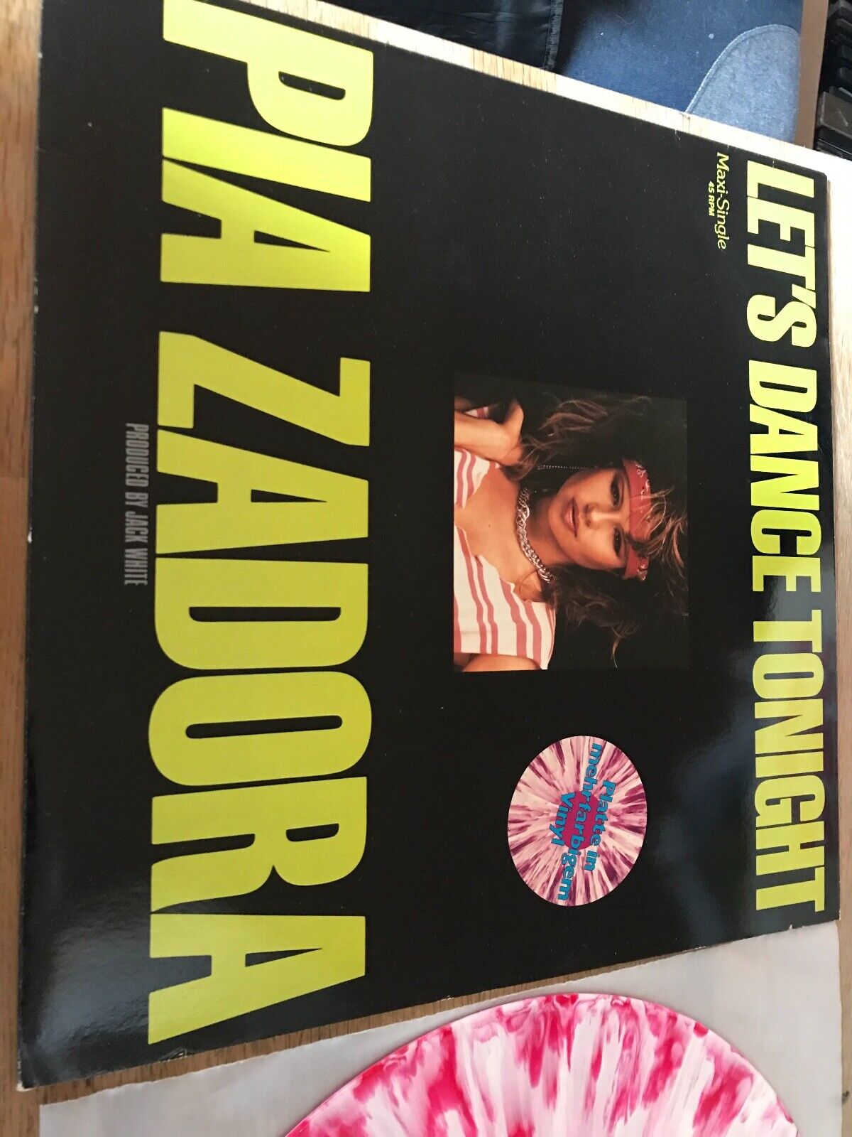 PIA ZADORA "LET´S DANCE TONIGHT" COLOURED VINYL 12"  MAXI-SINGLE CURB W GERMANY