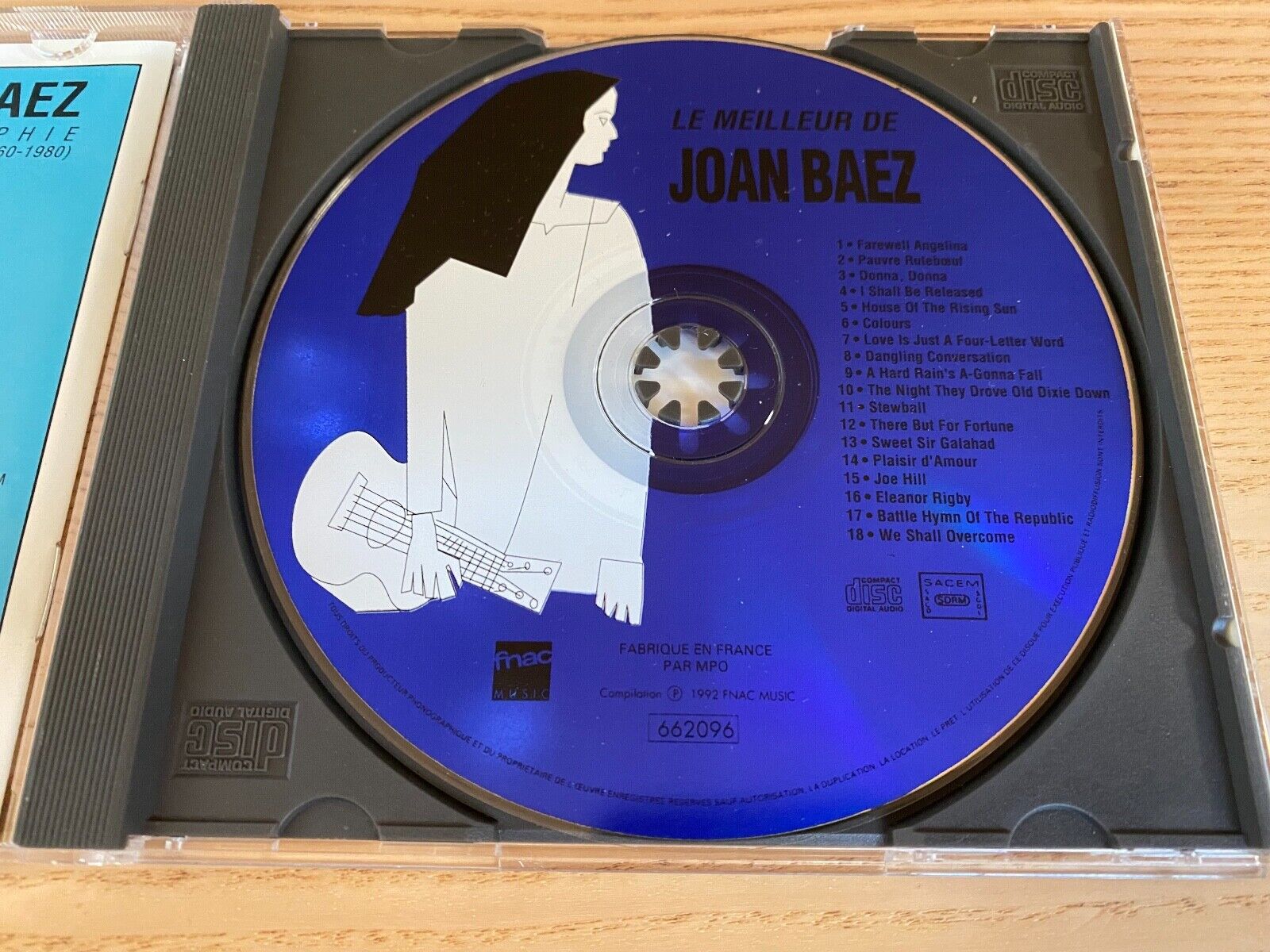 JOAN BAEZ "LE MEILLEUR DE JOAN BAEZ" 1992 FNAC MUSIC 18 TRACKS CD ALBUM FRANCE**