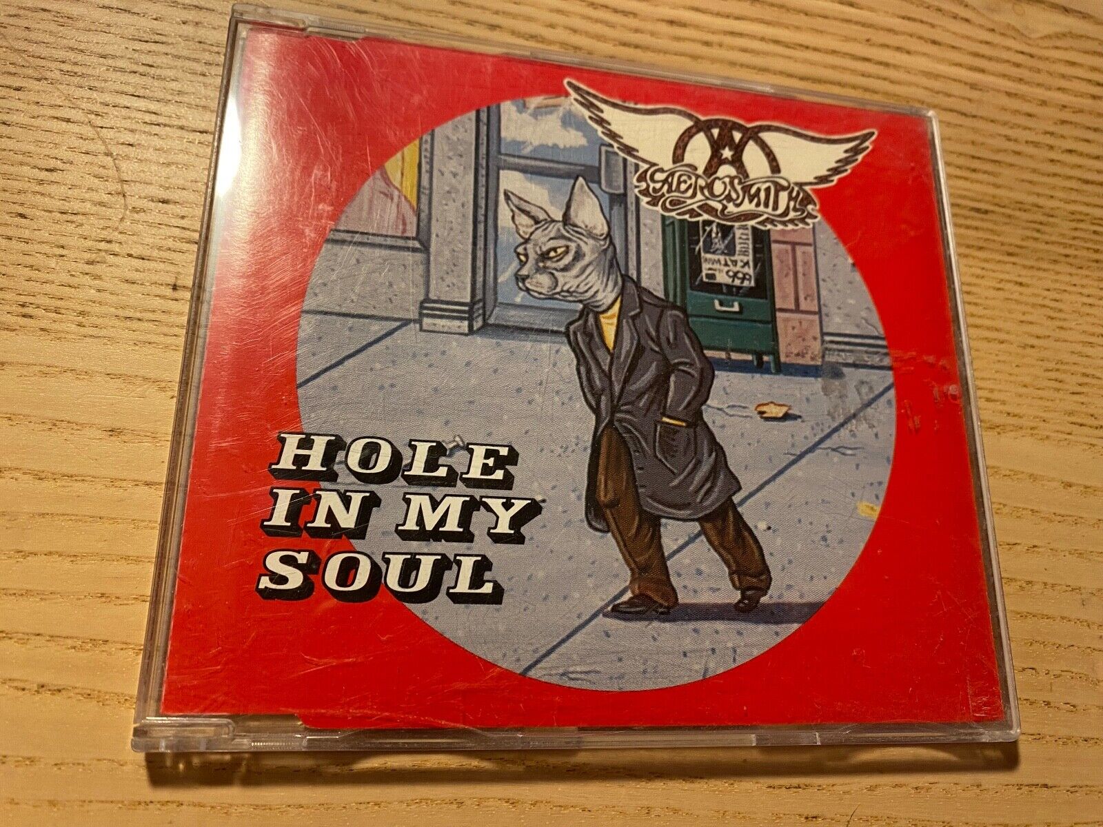 AEROSMITH "HOLE IN MY SOUL" 4 TRACK CD SINGLE COLUMBIA RECORDS 1997 +2 LIVE RARE