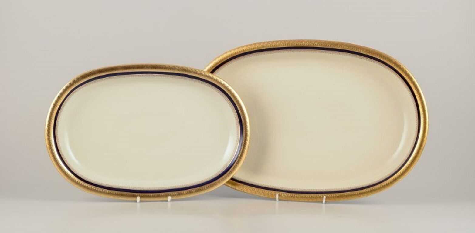 Hutschenreuther Germany Two serving platters from the "Margarete" series