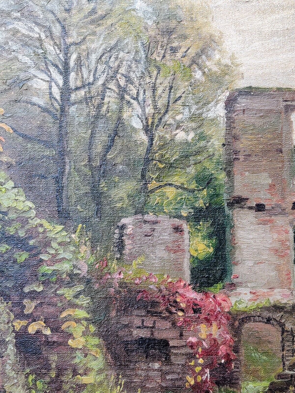 Hans Agersnap (1857-1925): RUINS original oil painting