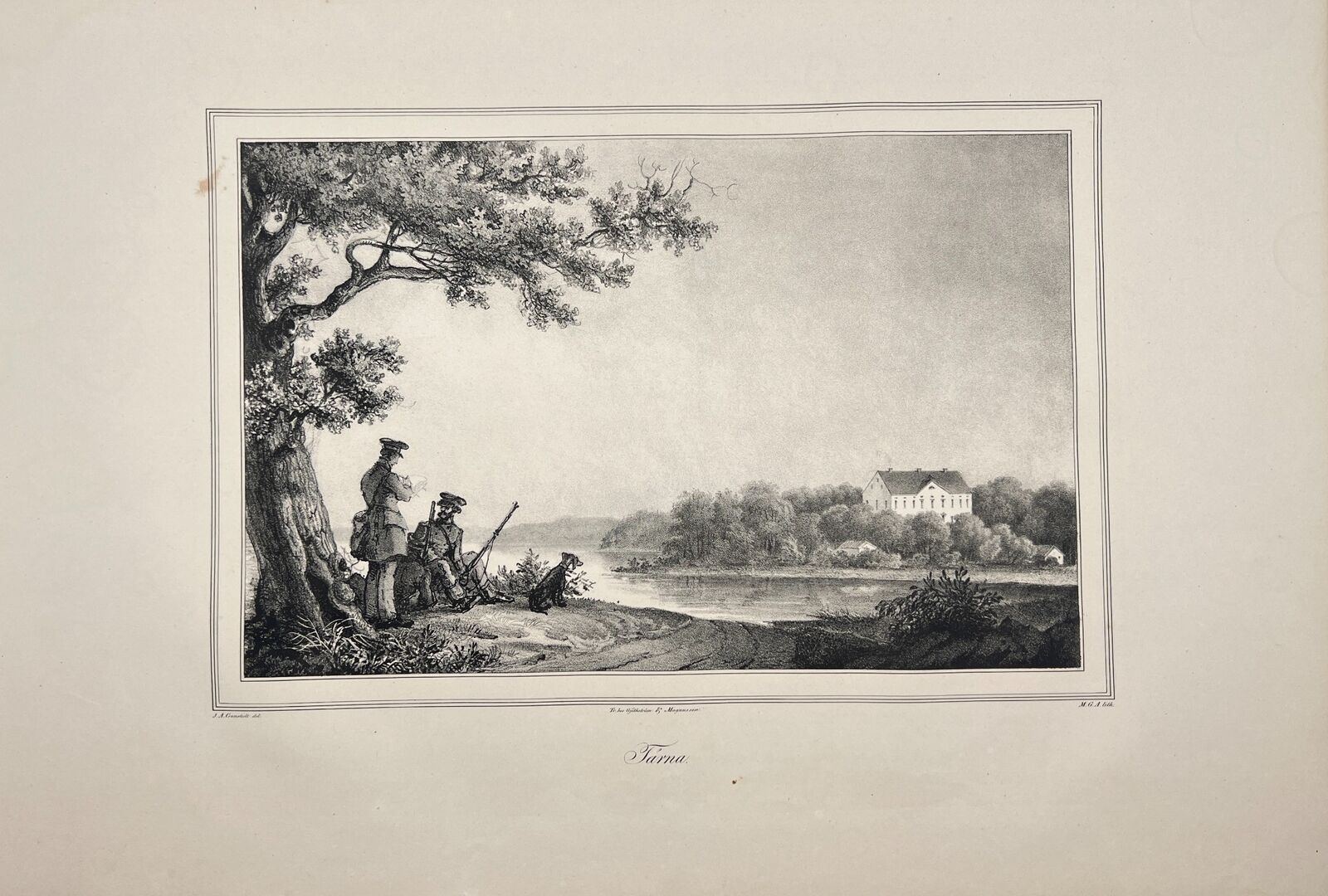 Original Antique Engraving - Ulrik Thersner - Fordna and present Sweden - E3