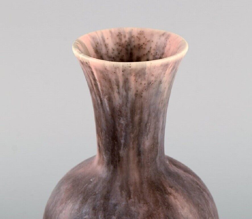 Antique Zsolnay vase in glazed ceramisc with pink undertones App 1910