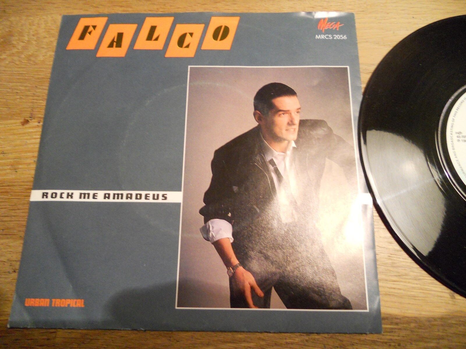 FALCO ROCK ME AMADEUS / URBAN TROPICAL NCB MEGA Records DENMARK DIFFERENT COVER*