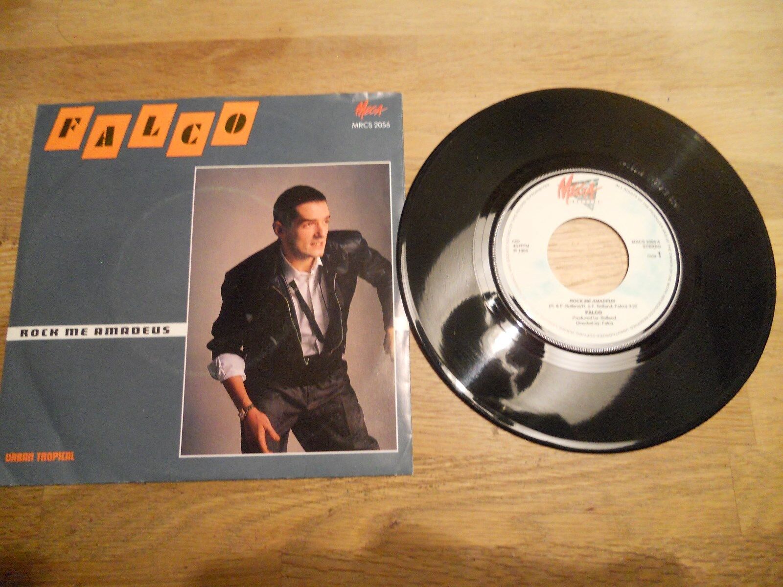 FALCO ROCK ME AMADEUS / URBAN TROPICAL NCB MEGA Records DENMARK DIFFERENT COVER*