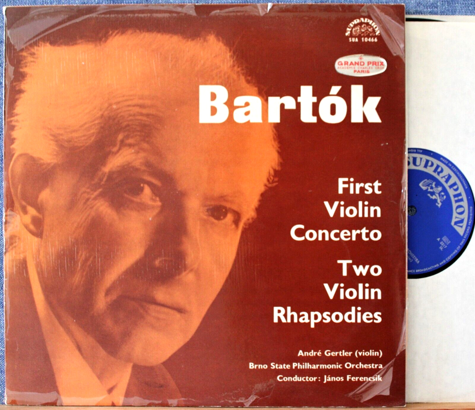 Gertler; Ferencsik Bartok (Violin concerto 1; 2 Rhapsodies) Sup SUA 10466 NM